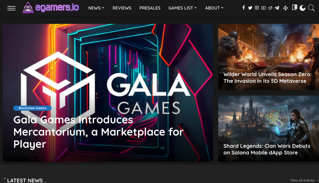 eGamers.io — Το portal που έβαλε το blockchain gaming στον χάρτη — από το 2018.